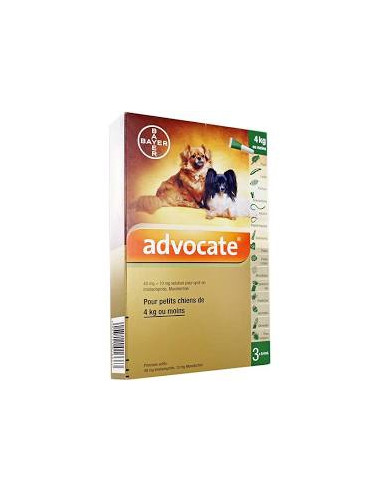 Advocate Petit Chien Bte 3x0 4ml