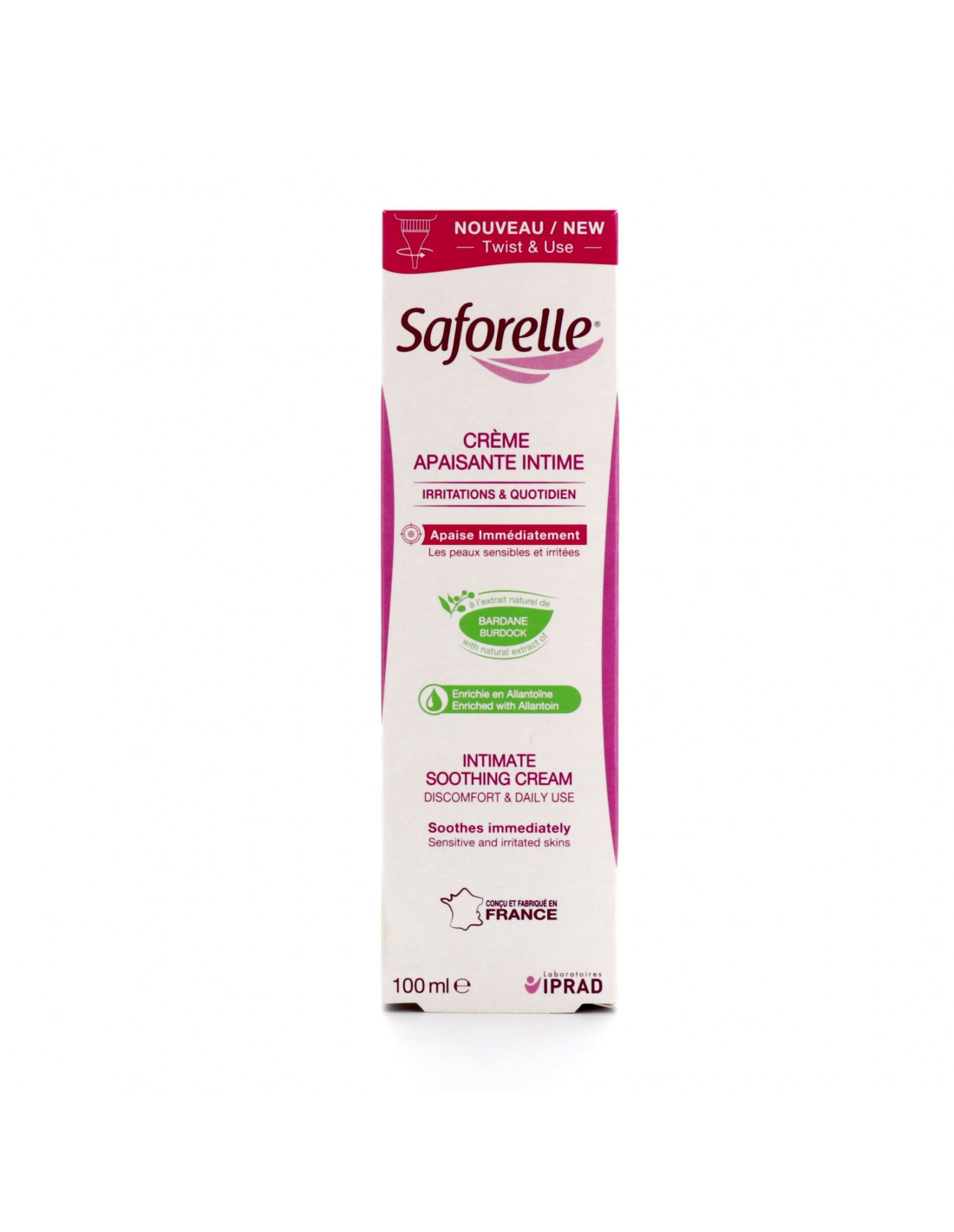 Saforelle Crème apaisante intime - 100ml - Pharmacie en ligne