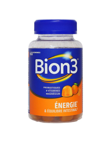 BION 3 Energie & Equil Intest Box 60 Gummies Orange